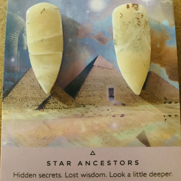 Faux Crystal Dagger Earrings - Picture 4 of 4